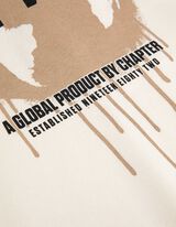 Džemperis - Atgalinis atspaudas - baltas