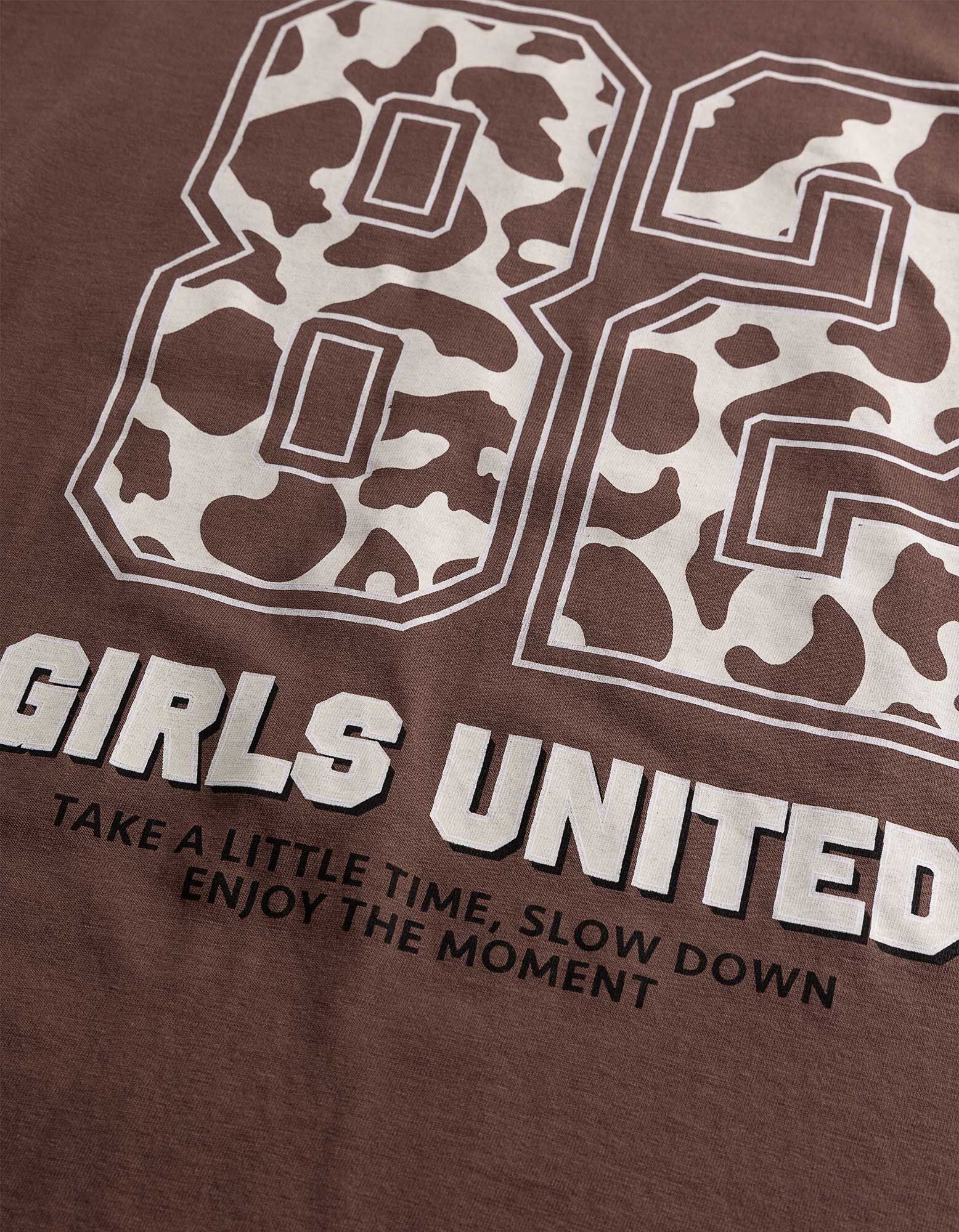 Longsleeve - Voorkantprint - bruin