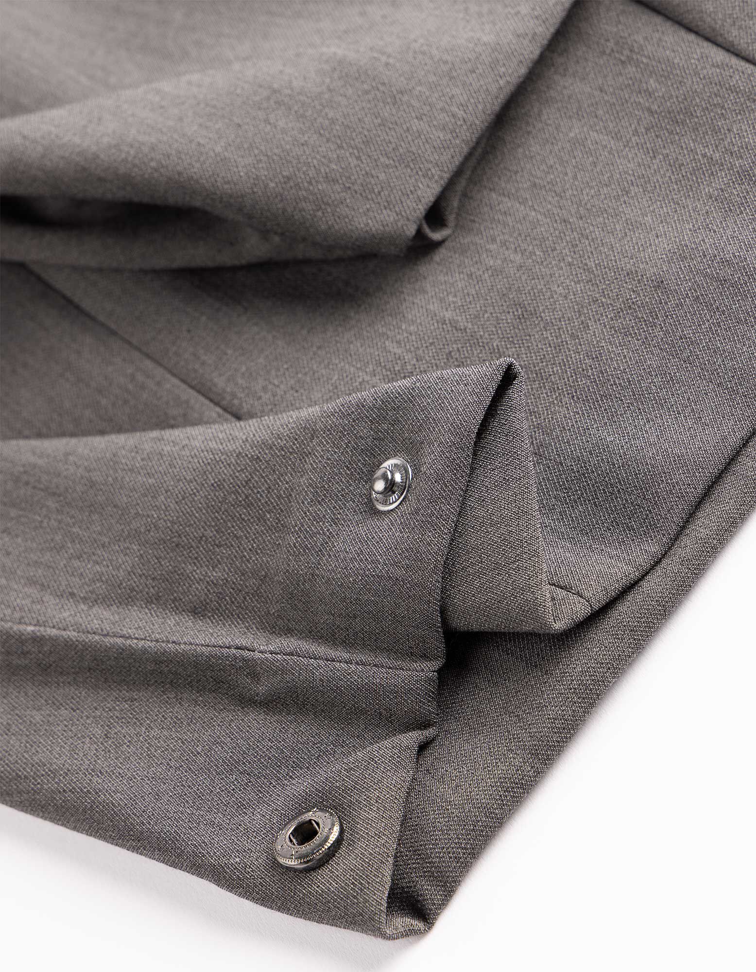 Pantalon - Pliage de la bande - Gris