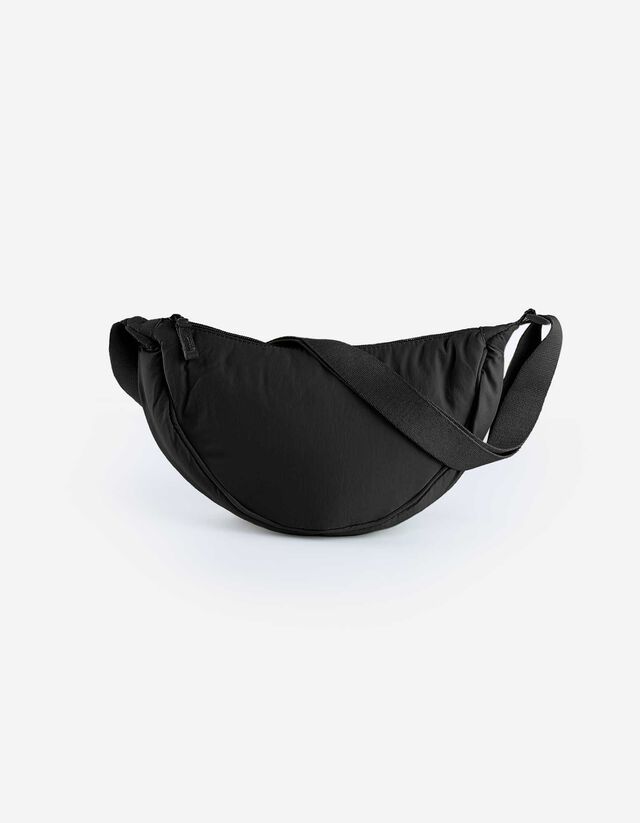 Geantă de umăr - Buzunar pentru monede cu fermoar - Negru
