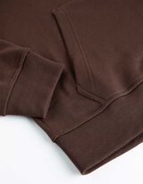 Džemperis - Medvilnės mi&scaron;inys - tamsiai rudas