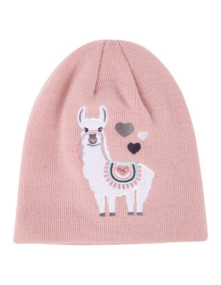 M&auml;dchen Strick-Beanie mit Stickerei