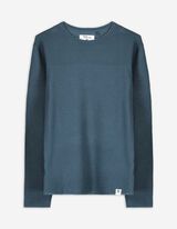 Pullover - Rundhals-Ausschnitt - blau