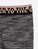 Legging - Melírozott - sötétszürke