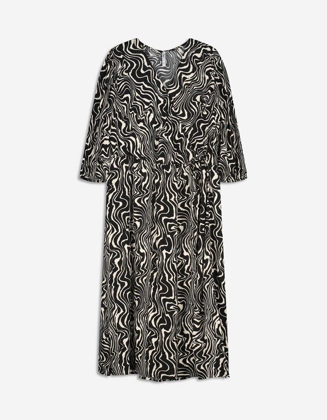 Midi-jurk - LENZING™ ECOVERO™ - beige