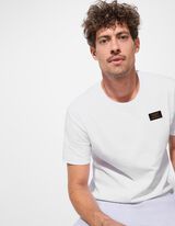 Tricou - Patch de etichetă - Alb