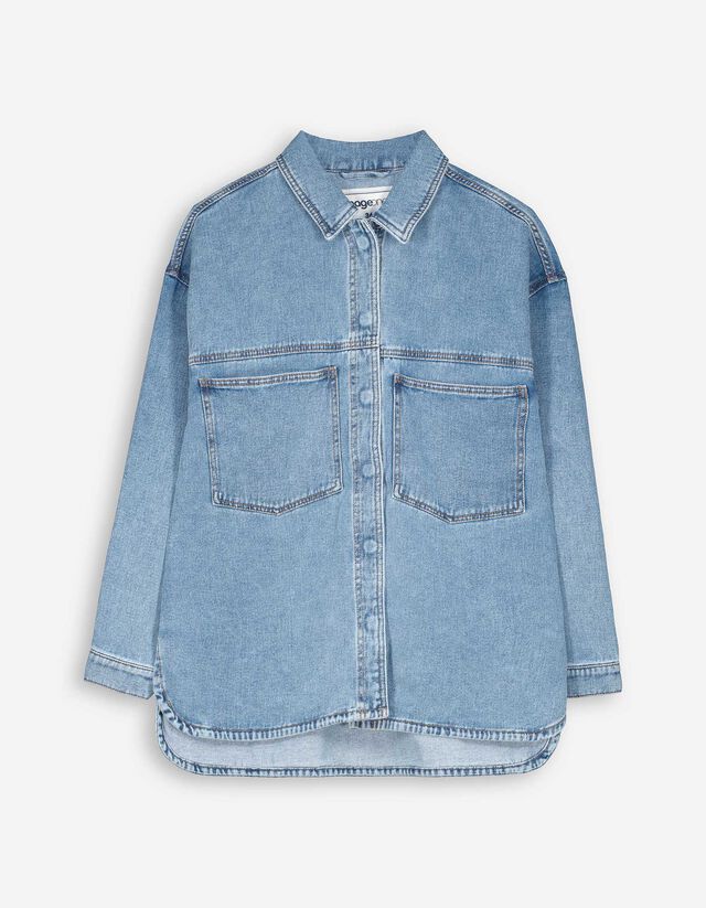 Shacket - Oversized fit - blauw