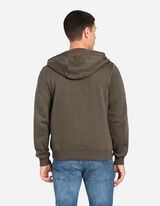 rozpinana bluza - kaptur z troczkiem - jasnobrazowy-e-a