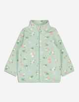 Pulover din fleece - Imprimeu floral - Verde deschis