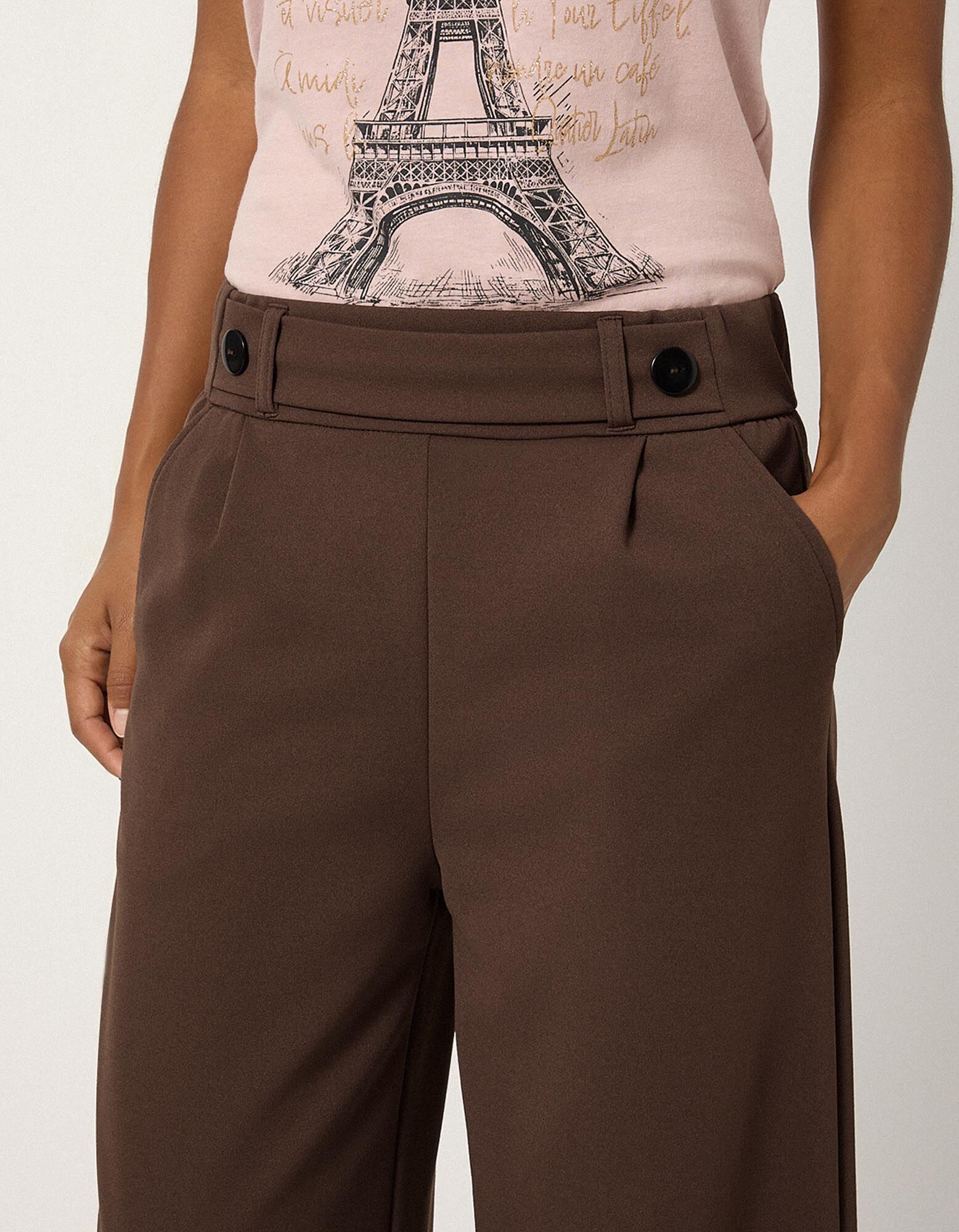 Culotte - Jogger Fit - Dunkelbraun