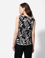 Halenkové tričko - Potisk po celé ploše - cerná