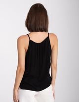 Top - LENZING™ ECOVERO™ - nero