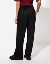 Hose - einfarbig - schwarz