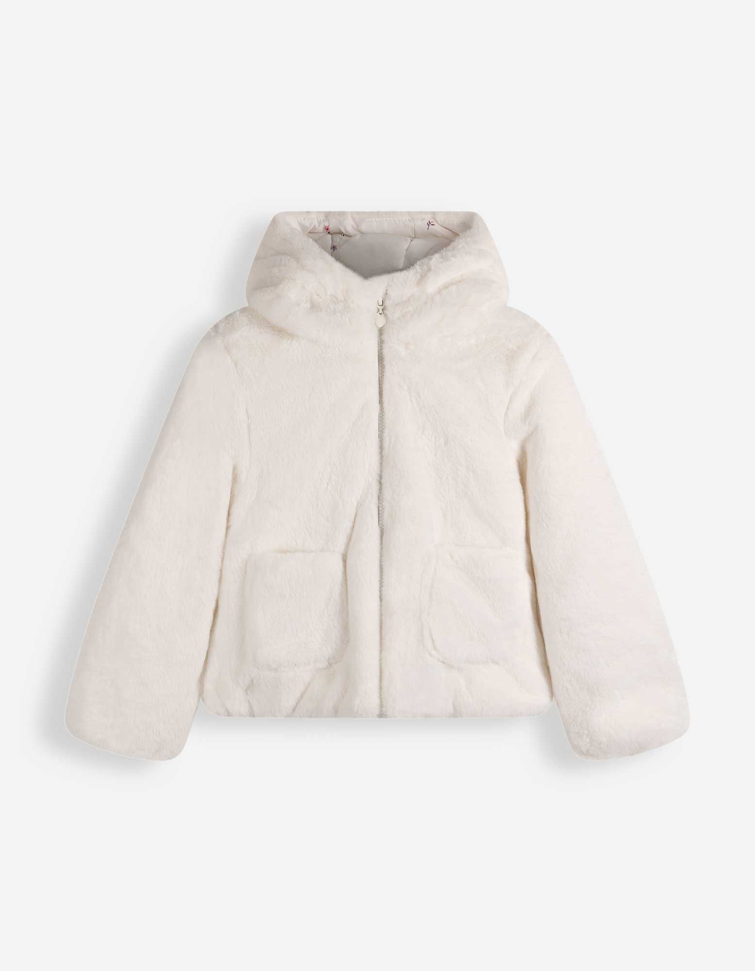 Jacke - Weiches Material - Off-White