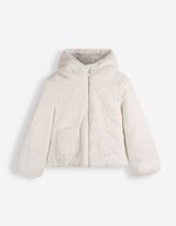 Jacke - Weiches Material - Off-White