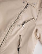 Motorosdzseki - Bőrhatású - bezs