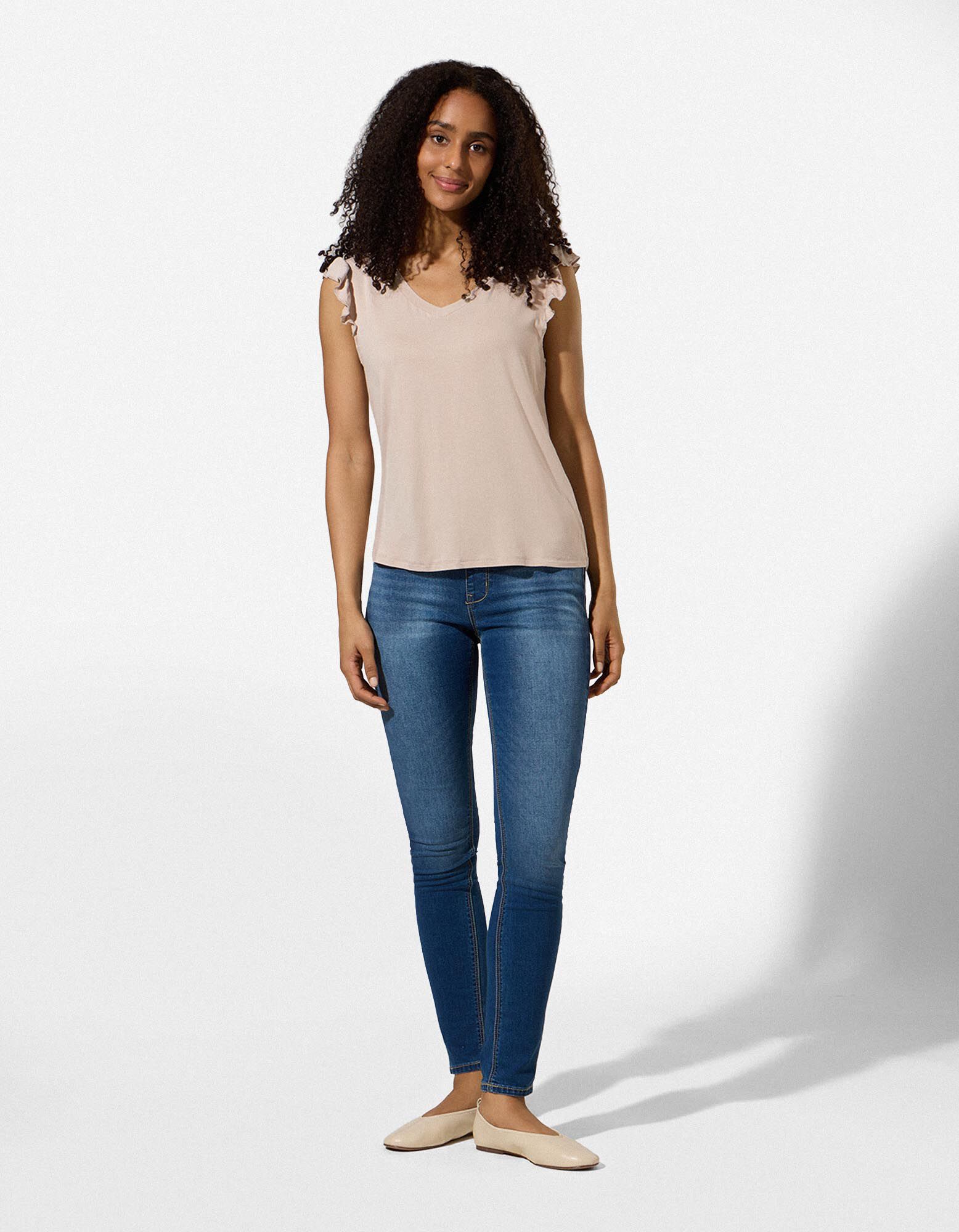 Top - Volants - Beige