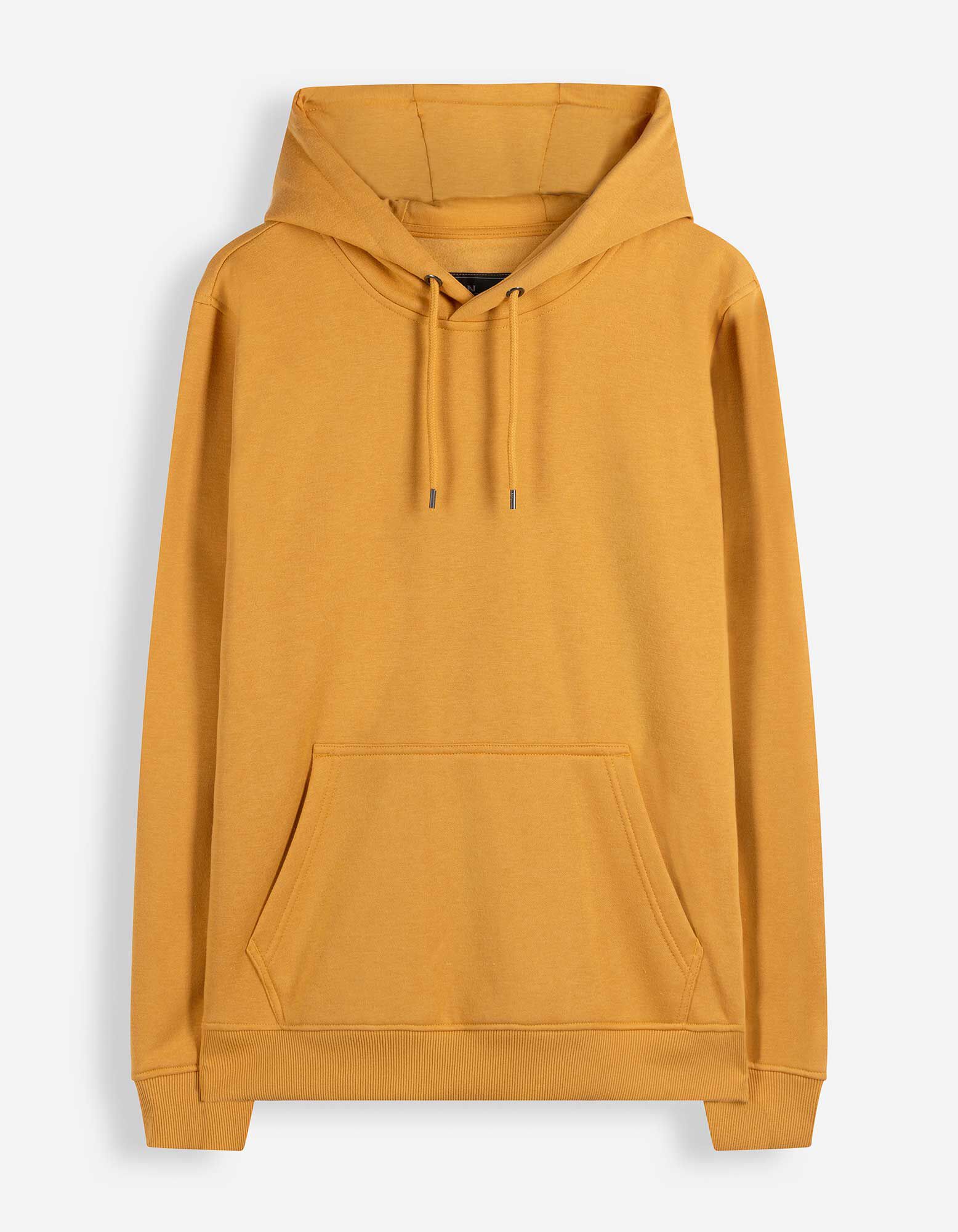 Sweatshirt - Kap - geel