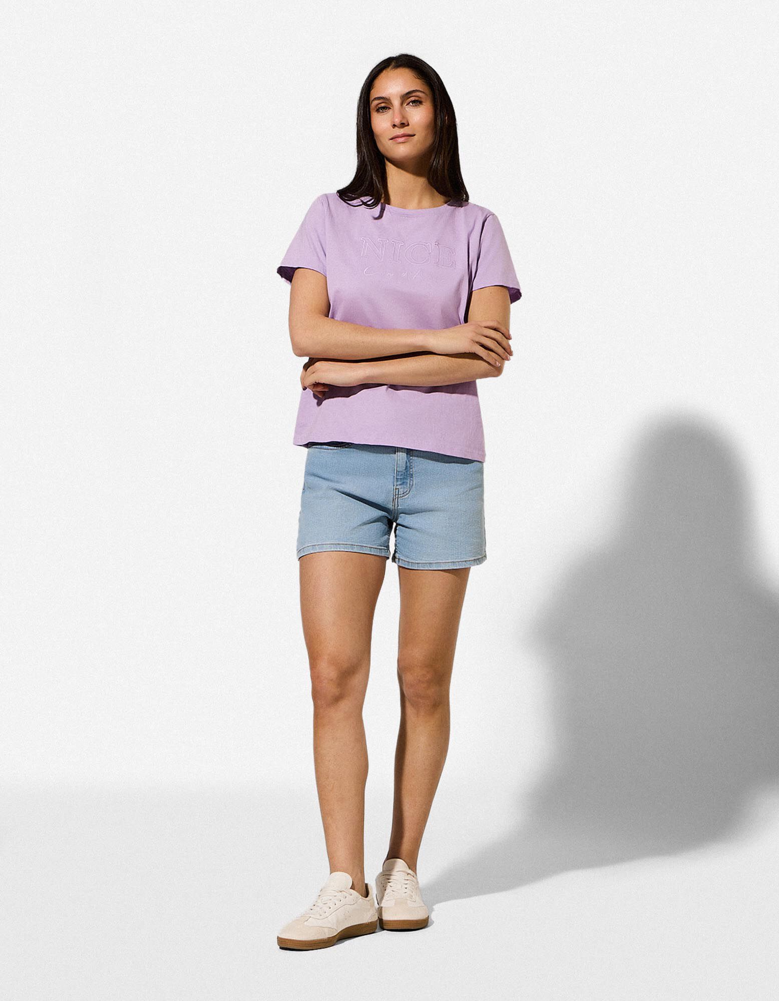 Denim short - Regular fit - Lichtblauw