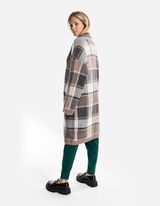 Dlhý kardigán - Vlnený vzhľad - hneda