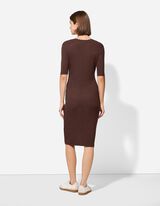 Abito - Misto viscosa - marrone scuro