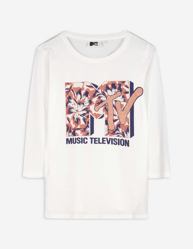 T-shirt à manches longues - MTV - blanc