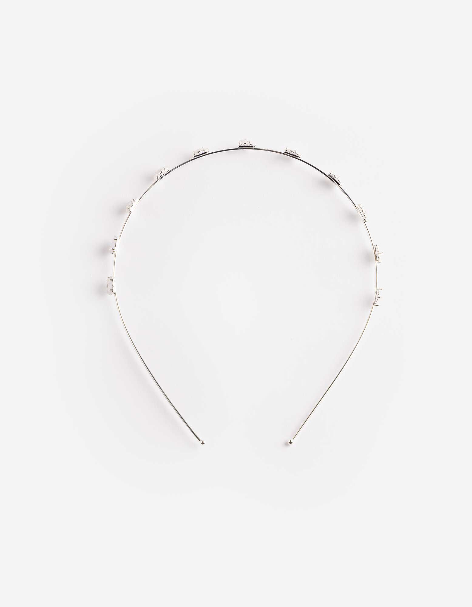 Haarschmuck - Metallic-Details - silberfarben
