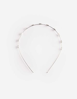 Haarschmuck - Metallic-Details - silberfarben