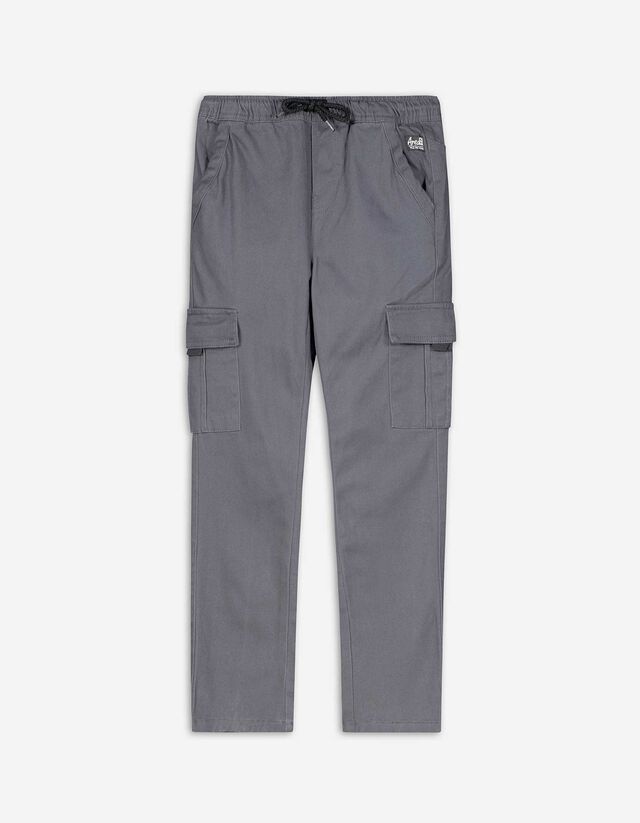 Jogger pants - Tunnelkoord in de zoom - donkergrijs