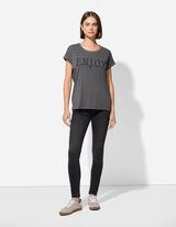 Tričko - Výšivka - seda