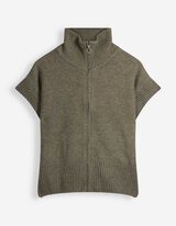 Stricktop - Rei&szlig;verschluss - Khaki
