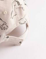 Basecap - Allover-Print - beige