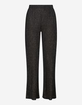 Pantaloni palazzo - Țesătură cu sclipici - Negru