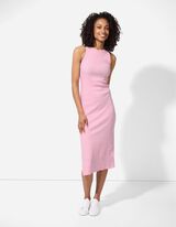 Abito midi - Spacco laterale - rosa