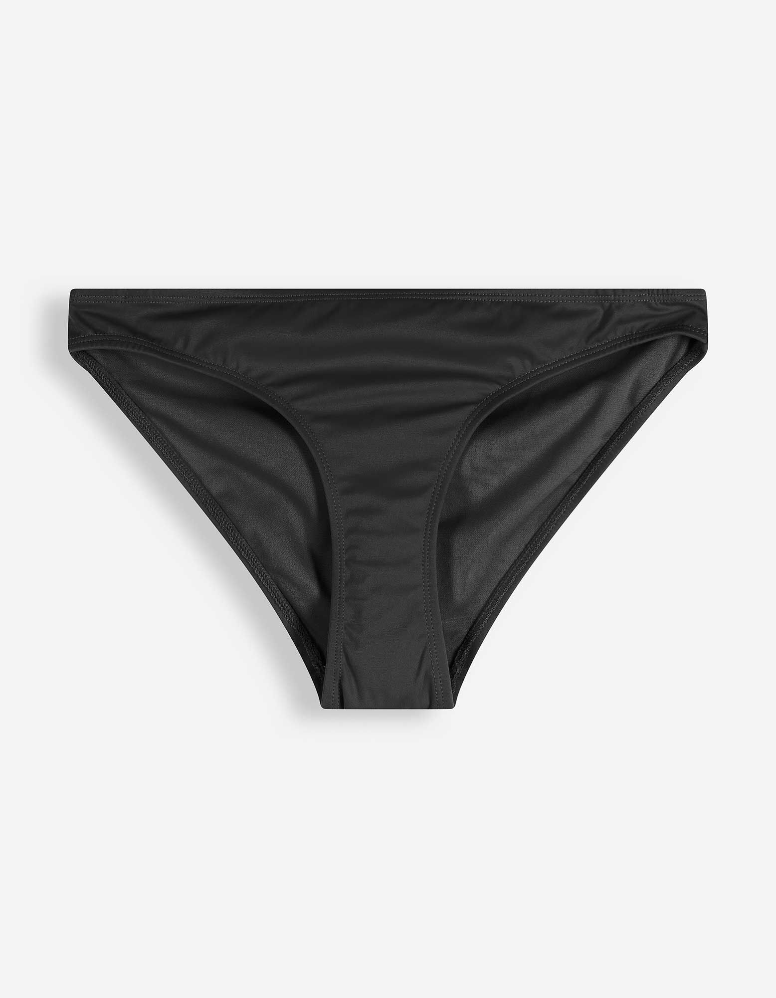 Slip de bikini - Unicolore - noir