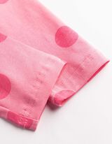 Leggings - Allover-Print - pink