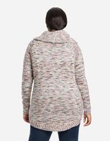 Dlhý pulóver - Úplet - biely