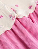 Robe - Motif all-over - blanc