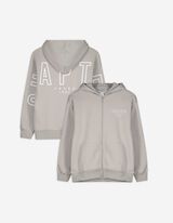 Sweatjacke - Oversized Fit - grau