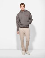 Sweatshirt - R&uuml;ckenprint - dunkelgrau