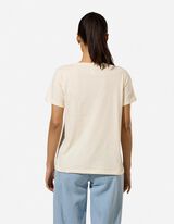 T-shirt - Borduursels - Lichtgeel