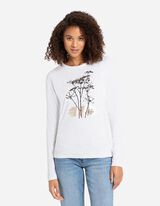 Mar&scaron;kinėliai ilgomis rankovėmis - Blizgus paveikslėlis - baltas