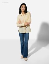 Hemd - Streifen - hellgelb