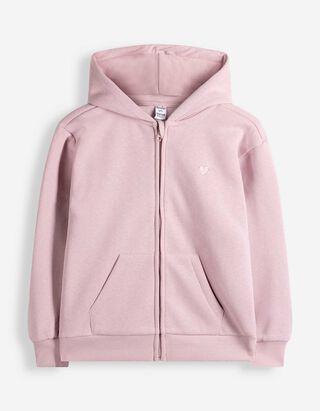 Sweatjacke - Stickerei - Rosa