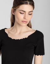 Tričko - Zmes bavlny - cierna