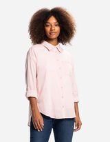 Blúzka - Náprsné vrecko - ruzova