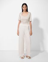 Kelnės - Tiesaus kirpimo - baltas