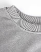 Mikina - skr&aacute;ten&yacute; - svetloseda