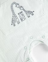 Komplet majice in žabic - Potisk - svetlo zelena