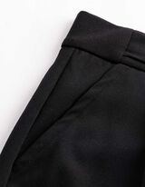 Culotte - Webstoff - Schwarz